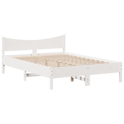 vidaXL Bedframe met lades massief grenenhout wit 160x200 cm