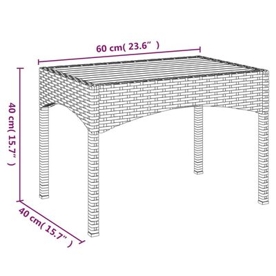 vidaXL 5-delige Tuinset met kussens poly rattan grijs