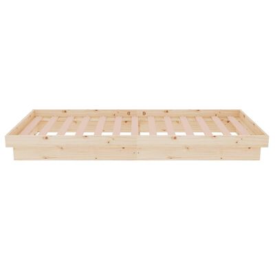 vidaXL Bedframe massief hout 75x190 cm