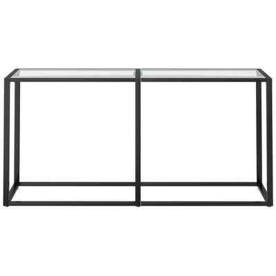 vidaXL Wandtafel 160x35x75,5 cm gehard glas transparant