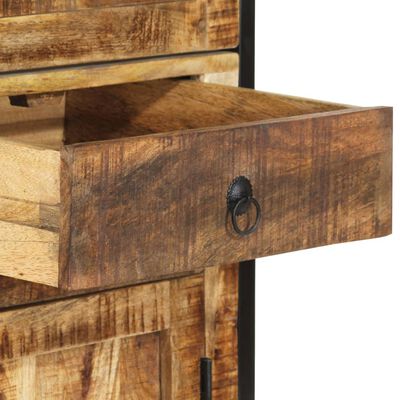 vidaXL Hoge kast 100x40x175 cm massief ruw mangohout