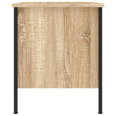 vidaXL Nachtkastjes 2 st 40x42x50 cm bewerkt hout sonoma eikenkleurig