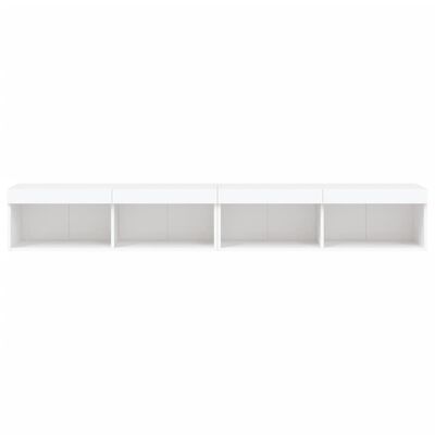 vidaXL Tv-meubels met LED-verlichting 2 st 100x30x30 cm wit