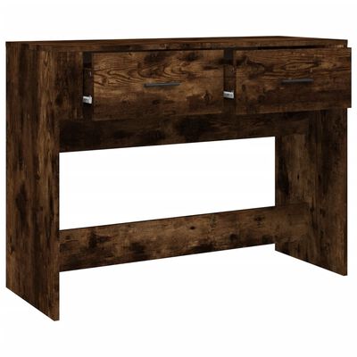 vidaXL Wandtafel 100x39x75 cm bewerkt hout gerookt eikenkleurig