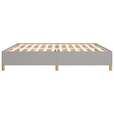 vidaXL Bedframe zonder matras stof lichtgrijs 200x200 cm