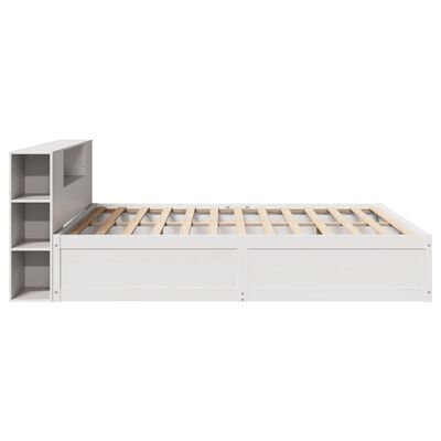 vidaXL Bedframe zonder matras massief grenenhout wit 180x200 cm