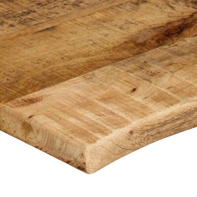 vidaXL Tafelblad met natuurlijke rand 100x60x2,5 cm massief mangohout