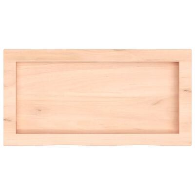 vidaXL Wastafelblad 60x30x(2-6) cm onbehandeld massief hout