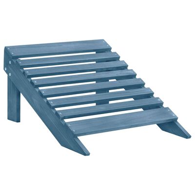 vidaXL Tuinstoel 2-zits Adirondack met voetenbank vurenhout blauw