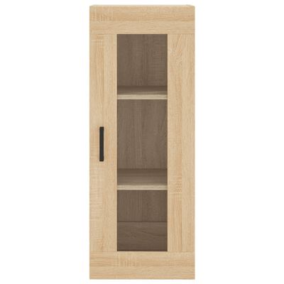 vidaXL Hoge kast 34,5x34x180 cm bewerkt hout sonoma eikenkleurig