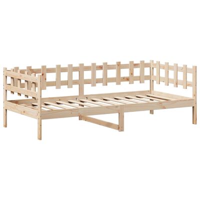 vidaXL Kinderbed met huisje en bankje massief grenenhout 90x200 cm