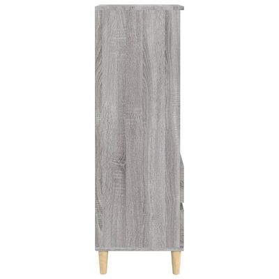 vidaXL Hoge kast 40x36x110 cm bewerkt hout grijs sonoma