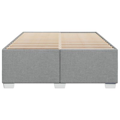 vidaXL Bedframe zonder matras stof lichtgrijs 140x200 cm