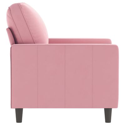 vidaXL Fauteuil 60 cm fluweel roze