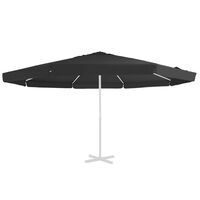 vidaXL Vervangingsdoek voor parasol 500 cm zwart