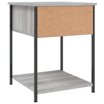 vidaXL Nachtkastjes 2 st 44x45x58 cm bewerkt hout grijs sonoma eiken