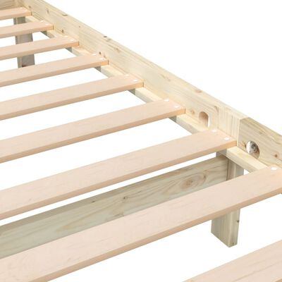 vidaXL Bedframe massief hout 140x190 cm