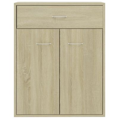 vidaXL Dressoir 60x30x75 cm bewerkt hout sonoma eikenkleurig