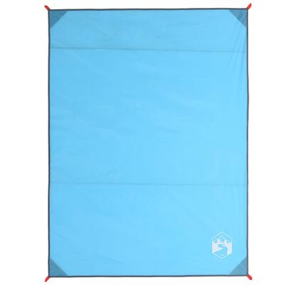 vidaXL Picknickkleed met haringen 205x155 cm blauw