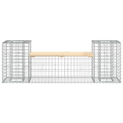 vidaXL Tuinbank schanskorfontwerp 183x41x60,5 cm massief grenenhout