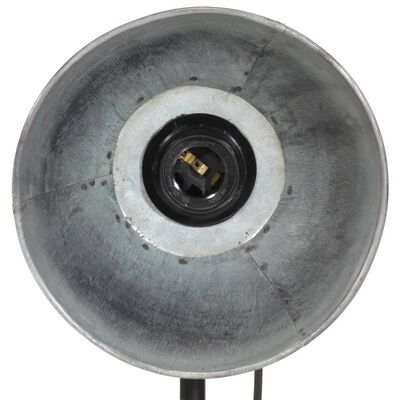 vidaXL Bureaulamp 25 W E27 17x17x50 cm vintage zilverkleurig