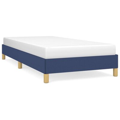 vidaXL Bedframe stof blauw 90x190 cm