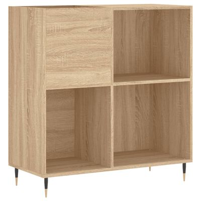 vidaXL Platenkast 84,5x38x89 cm bewerkt hout sonoma eikenkleurig