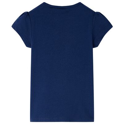 Kindershirt 116 marineblauw