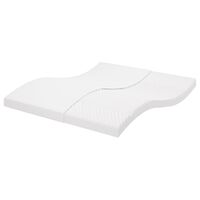 vidaXL Schuimmatras 7 zones hardheid 20 ILD 160x200 cm wit