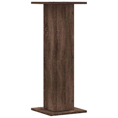 vidaXL Plantenstandaards 2 st 30x30x80 cm bewerkt hout bruin eiken