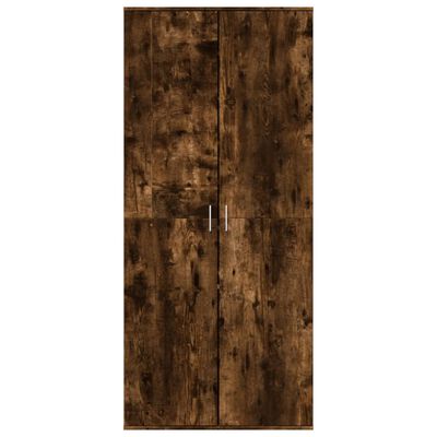 vidaXL Schoenenkast 80x39x178 cm bewerkt hout gerookt eikenkleurig