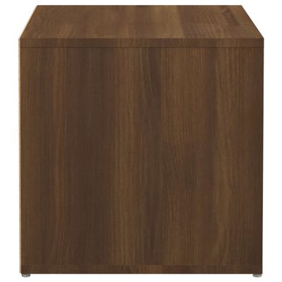 vidaXL Opbergbox met lade 40,5x40x40 cm bewerkt hout bruin eikenkleur