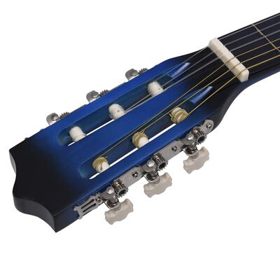 vidaXL Gitaar cutaway met 6 snaren western klassiek 38" getint blauw