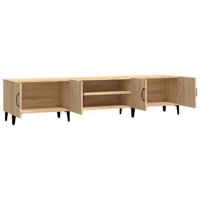 vidaXL Tv-meubel 180x31,5x40 cm bewerkt hout sonoma eikenkleurig