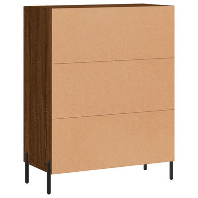 vidaXL Dressoir 69,5x34x90 cm bewerkt hout bruin eikenkleur