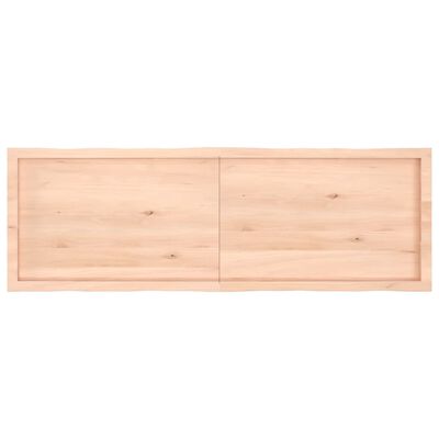 vidaXL Tafelblad natuurlijke rand 160x50x(2-4) cm massief eikenhout