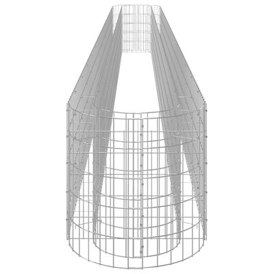 vidaXL Gabion plantenbak verhoogd 540x50x50 cm gegalvaniseerd ijzer