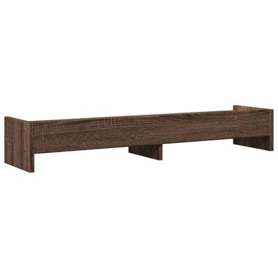 vidaXL Monitorstandaard 100x24x16 cm bewerkt hout bruin eikenkleurig