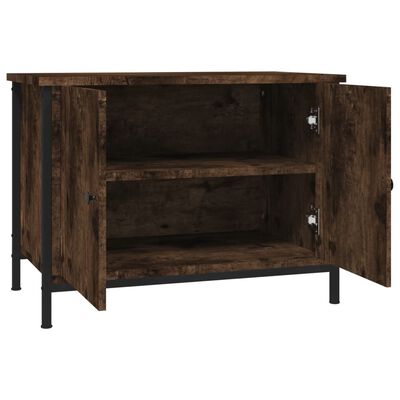 vidaXL Tv-meubel met deuren 60x35x45 cm bewerkt hout gerookt eiken