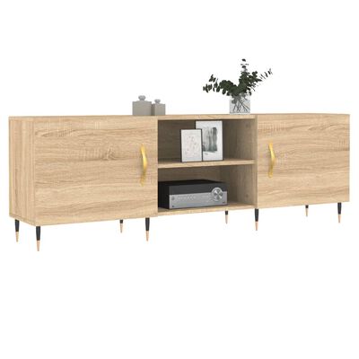 vidaXL Tv-meubel 150x30x50 cm bewerkt hout sonoma eikenkleurig