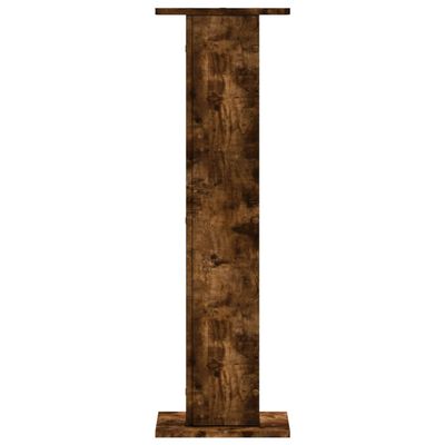 vidaXL Speakerstandaards 2 st 30x30x95 cm bewerkt hout gerookt eiken