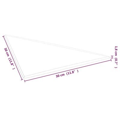 vidaXL Wandpanelen 12 st 0,54 m² 30x30 cm stof paars