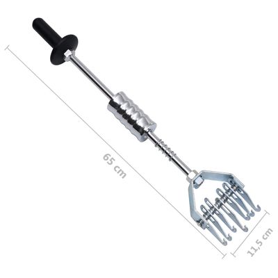 vidaXL Schuifhamer met multiklauw 65 cm koolstofstaal