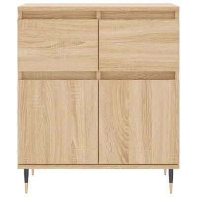 vidaXL Dressoir 60x35x70 cm bewerkt hout sonoma eikenkleurig