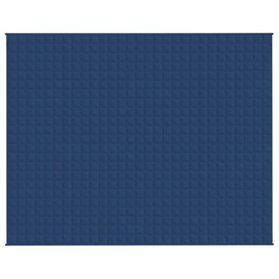 vidaXL Verzwaringsdeken 235x290 cm 11 kg stof blauw