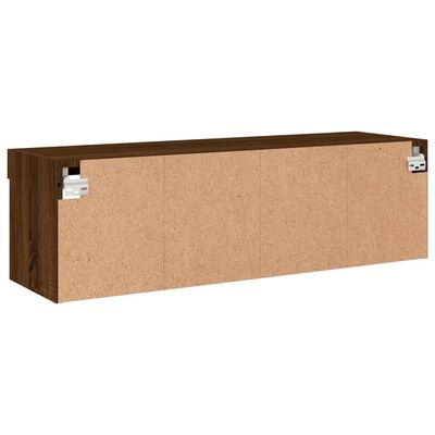 vidaXL Tv-meubel met LED-verlichting 100x30x30 cm bruin eikenkleur