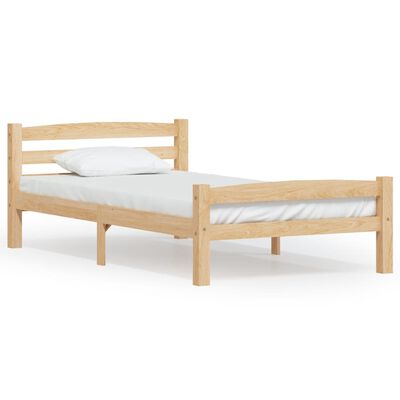 vidaXL Bedframe massief grenenhout 100x200 cm