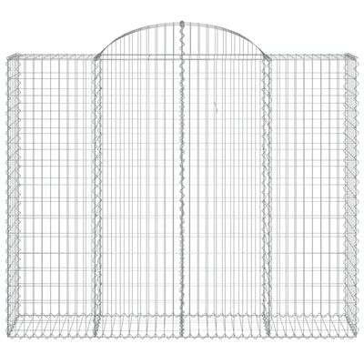 vidaXL Schanskorven 12 st gewelfd 200x50x160/180 cm ijzer