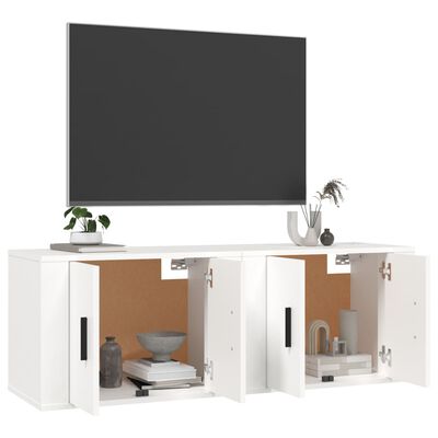 vidaXL Tv-wandmeubels 2 st 57x34,5x40 cm wit