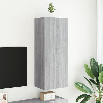 vidaXL Tv-wandmeubel 40,5x30x102 cm bewerkt hout grijs sonoma